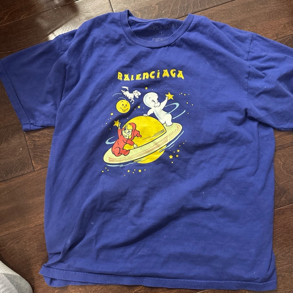 BALENCIAGA CASPER WENDY MEGA YACHT T SHIRT Size L Large